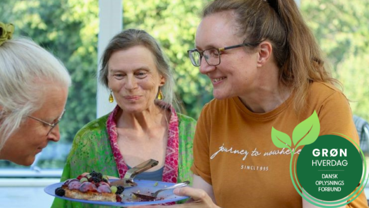Mindful mad kage med Linda og logo